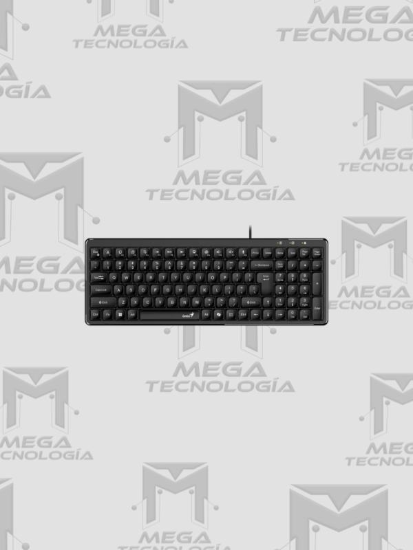 TECLADO GENIUS TKL LUXEMATE 120 AI COPILOT USB MULTIMEDIA SP NEGRO (31310059401)