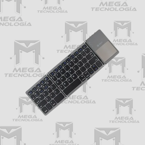 TECLADO INALÁMBRICO PLEGABLE TEROS TE-4075S  BT 3.0 GRIS