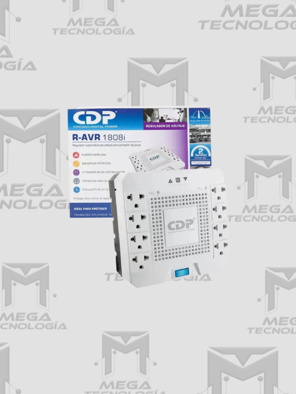 ESTABILIZADOR CDP R-AVR1808I 1800VA/1000W 8 SALIDAS