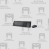 TECLADO GENIUS + MOUSE INALAMBRICO KM-8200 AI COPILOT MULTIMEDIA SP NEGRO/GRIS