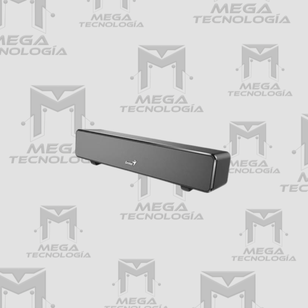 11 PARLANTE GENIUS SOUND BAR 100 MINI 6W 3.5MM USB POWER NEGRO