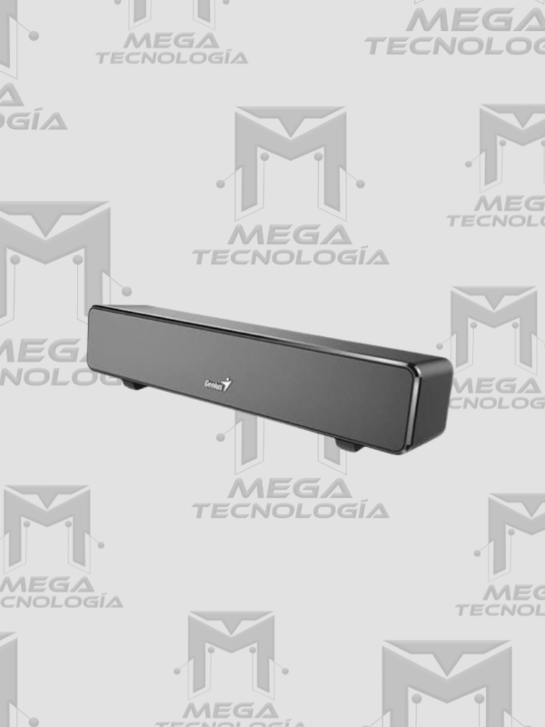 PARLANTE GENIUS SOUND BAR 100 MINI 6W 3.5MM USB POWER NEGRO