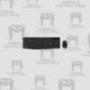 TECLADO GENIUS + MOUSE INALAMBRICO KM-8206S AI COPILOT SILENT MULTIMEDIA SP NEGRO