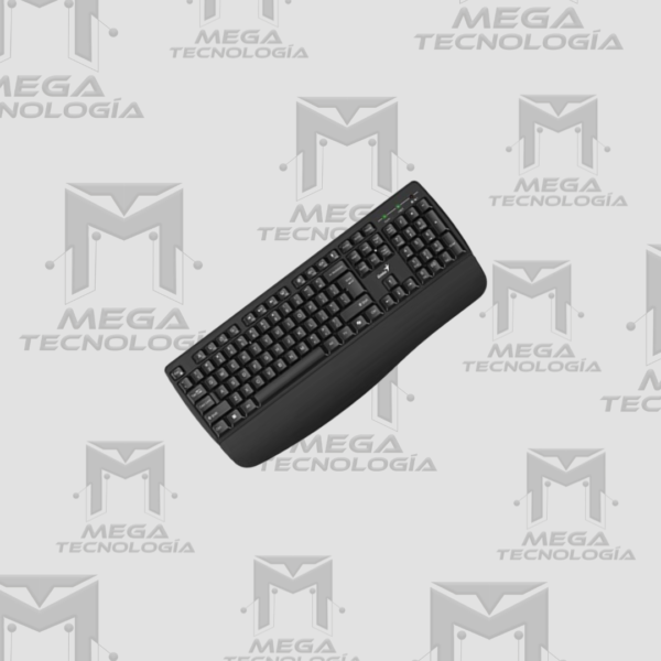 TECLADO GENIUS INALAMBRICO KB-7123 AI COPILOT MULTIMEDIA/EDICIÓN REPOSAMUÑECA USB SP NEGRO