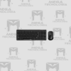 TECLADO GENIUS + MOUSE INALAMBRICO LUXEMATE Q8100 AI COPILOT COMPACT MULTIMEDIA SP NEGRO