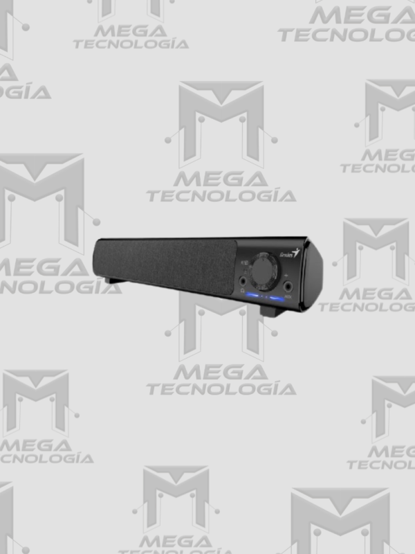 PARLANTE GENIUS SOUND BAR 220BT 4W INALAMBRICO BLUETOOTH AUX-IN 3.5MM USB-A/USB-C NEGRO