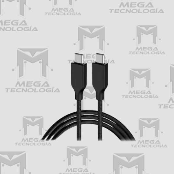 CABLE USB-C GENIUS ACC-C2CC-3A USB-C A USB-C 100CM FAST CHARGE TRENZADO NEGRO