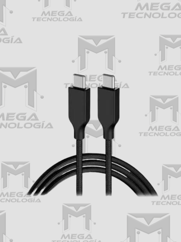 CABLE USB-C GENIUS ACC-C2CC-3A USB-C A USB-C 100CM FAST CHARGE TRENZADO NEGRO
