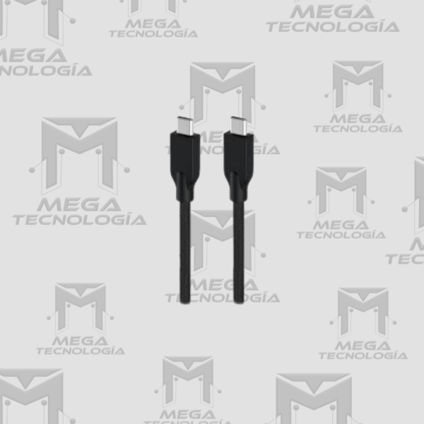 CABLE USB-C GENIUS ACC-C2CC-3A USB-C A USB-C 100CM FAST CHARGE TRENZADO NEGRO