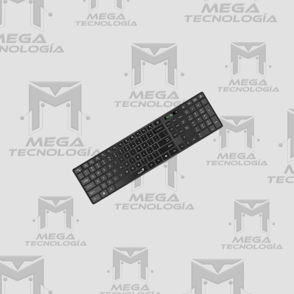 TECLADO GENIUS DUAL INALAMBRICO/BLUETOOTH SLIMSTAR 7250BT AI COPILOT MULTIMEDIA SP NEGRO