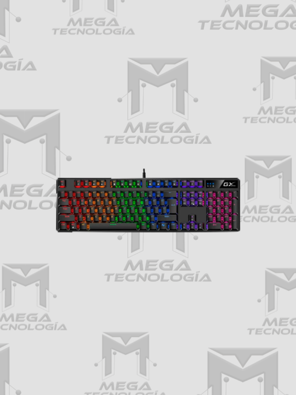 TECLADO GENIUS GX SCORPION K12 GAMING RGB LED MECHANICAL USB AI BROWN SWITCH NEGRO