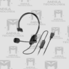 AUDIFONO CON MICROFONO GENIUS HS-100U MONO USB-A NEGRO