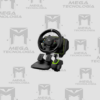 TIMON CON PEDAL + PALANCA GENIUS GX SPEED MASTER X2 DUAL MOTOR VIBRATION 1080° ROTACION PS4/PS3/PC USB NEGRO