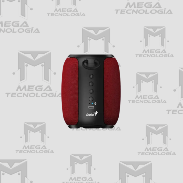 20 PARLANTE GENIUS SP-915BT BLUETOOTH 5W 6H MIC AI COPILOT RGB NEGRO/ROJO