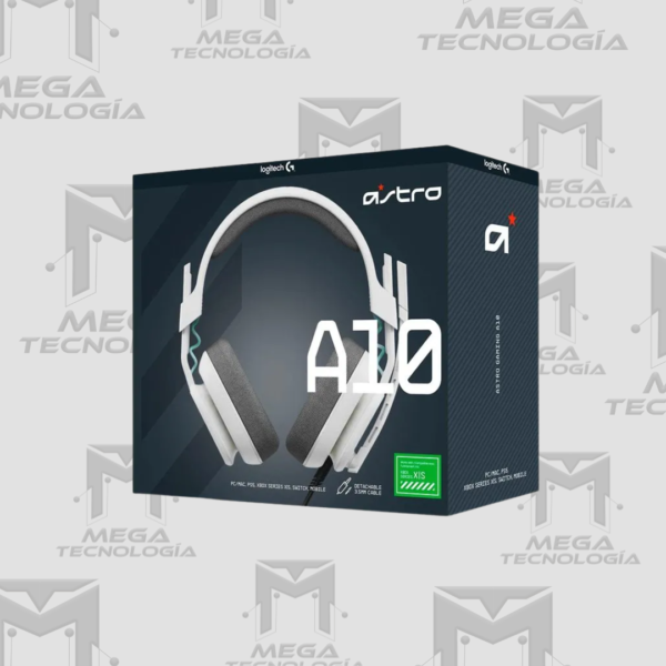 AUDIFONO CON MICROFONO LOGITECH G ASTRO A10 G2 MULTI-PLATFORM FOR PC/MAC/PS5/XBOX BLANCO