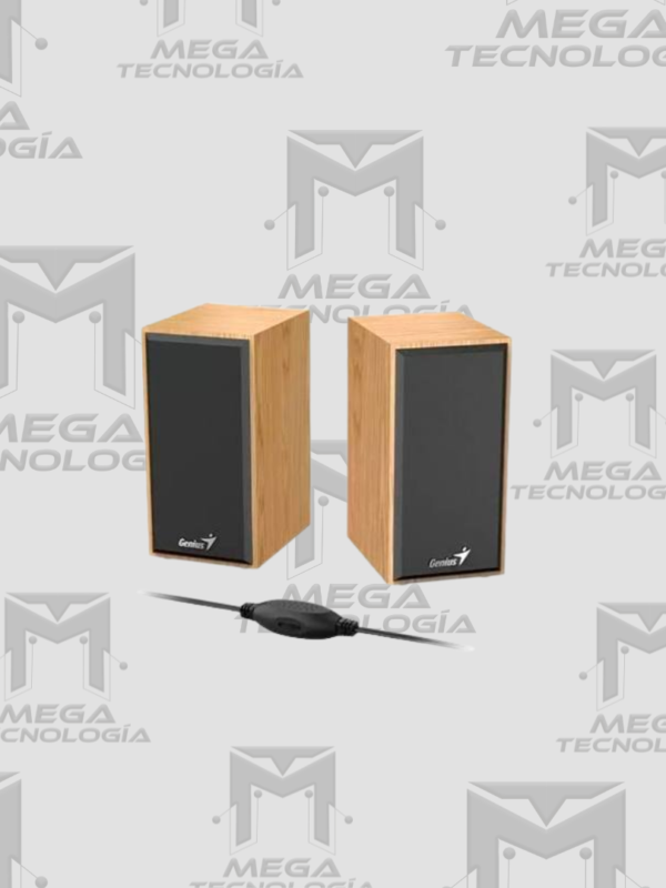PARLANTE GENIUS SP-HF180 6W USB POWER PINE WOOD