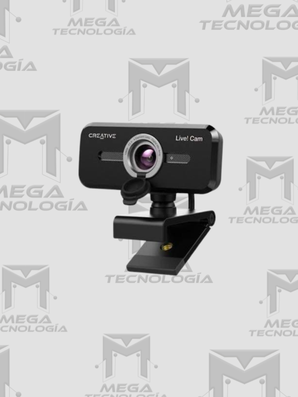 CAMARA CREATIVE LIVE! CAM SYNC V2 FHD 1080P CON TAPA DUAL MIC USB NEGRO