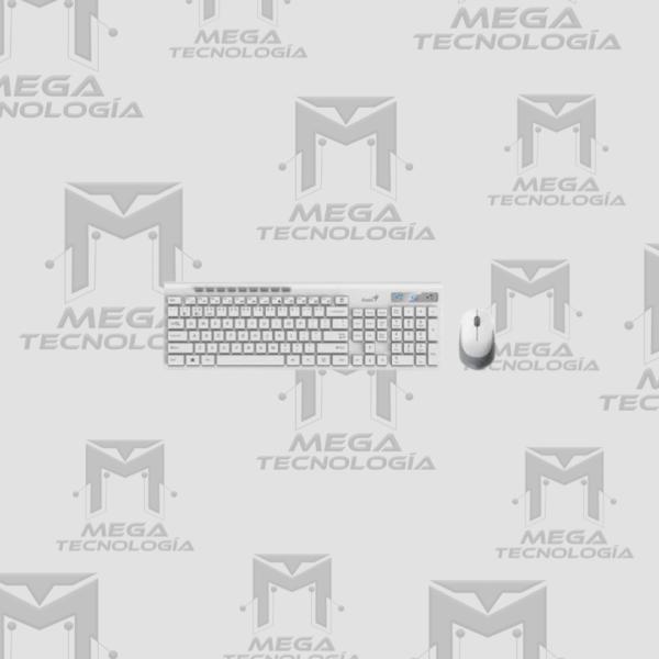 TECLADO GENIUS + MOUSE DUAL INALAMBRICO/BLUETOOTH SLIMSTAR 8230 AI COPILOT MULTIMEDIA SP BLANCO