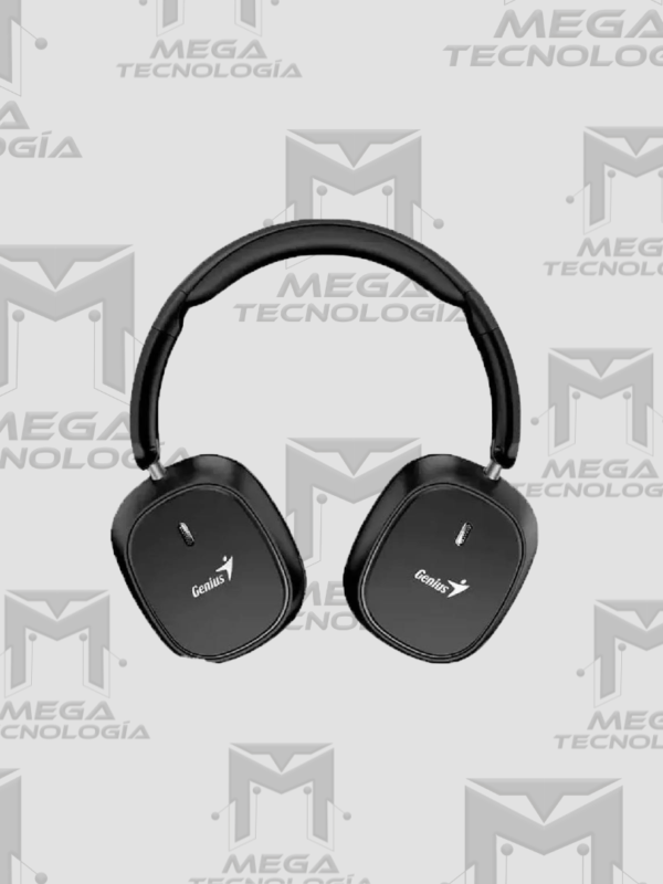 AUDIFONO CON MICROFONO GENIUS HS-820BT BT/3.5MM 40MM 22H PLEGABLE NEGRO