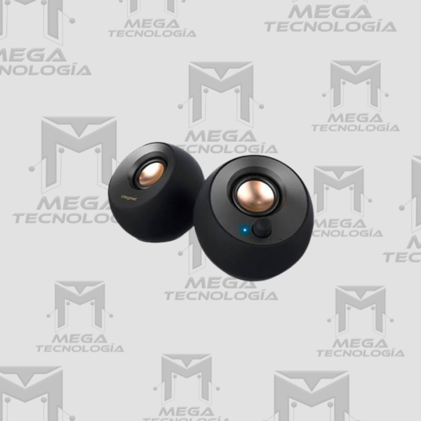 PARLANTE CREATIVE PEBBLE 2.0 4.4W 3.5MM USB-POWER NEGRO