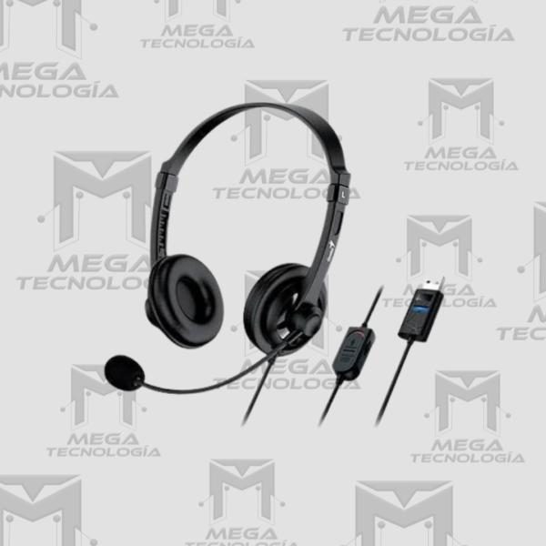 AUDIFONO CON MICROFONO GENIUS HS-230U USB-A 2.4M NEGRO