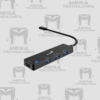 HUB USB-C GENIUS UH-400 4 USB-A 3.0 NEGRO