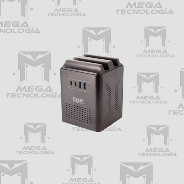 6 ESTABILIZADOR CDP RUAVR1004I 1000VA/500W 4 SALIDAS/2 USB-A/2 USB-C