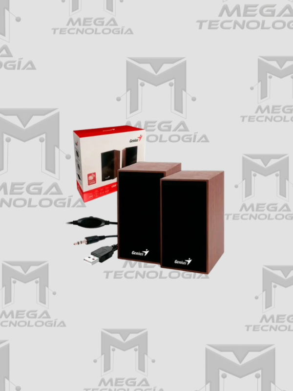PARLANTE GENIUS SP-HF180 6W USB POWER WOOD