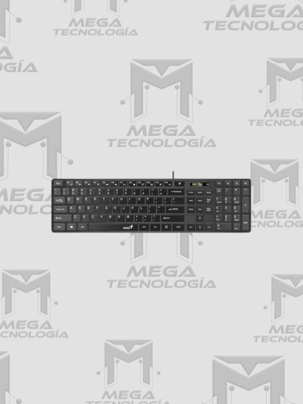 TECLADO GENIUS SMART SLIMSTAR 126 AI COPILOT USB MULTIMEDIA SP NEGRO