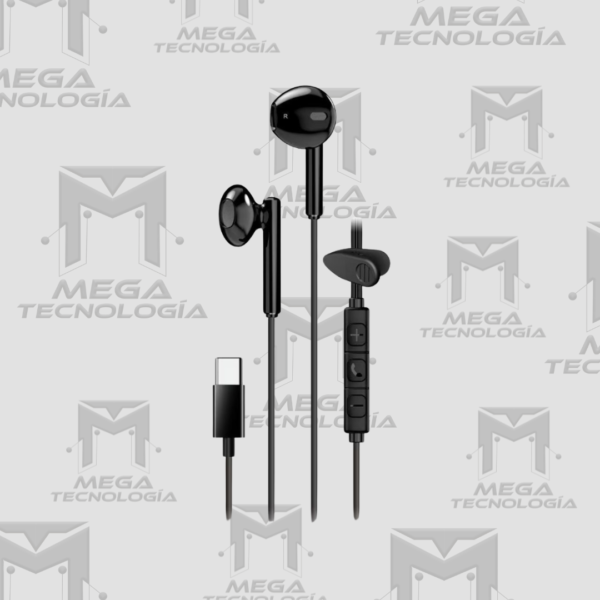 AUDIFONO CON MICROFONO GENIUS HS-M366 IN-EAR USB-C 14.2MM CLIP GIRATORIO NEGRO