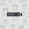 TECLADO GENIUS + MOUSE INALAMBRICO KM-8200 AI COPILOT MULTIMEDIA SP NEGRO/GRIS