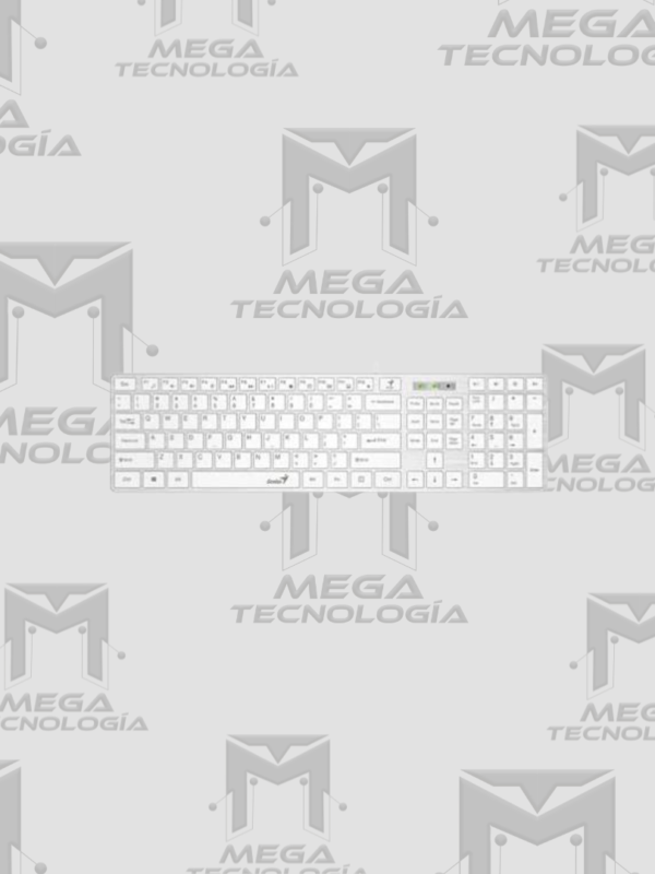 TECLADO GENIUS SMART SLIMSTAR 126 AI COPILOT USB MULTIMEDIA SP BLANCO