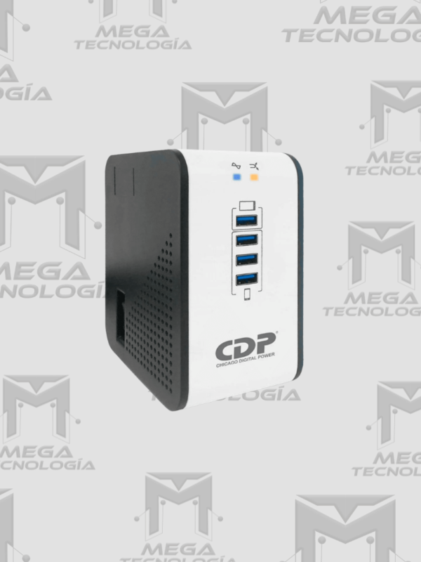 ESTABILIZADOR CDP R2CU-AVR1008I 1000VA/500W 8 SALIDAS 4 PUERTOS USB