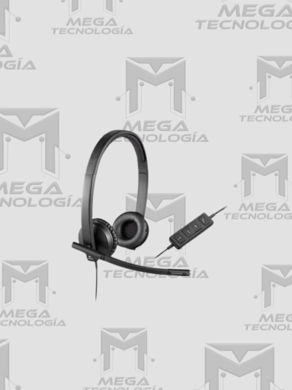 AUDIFONO CON MICROFONO LOGITECH B2B H570E USB STEREO UC VERSION NEGRO (981-000574)