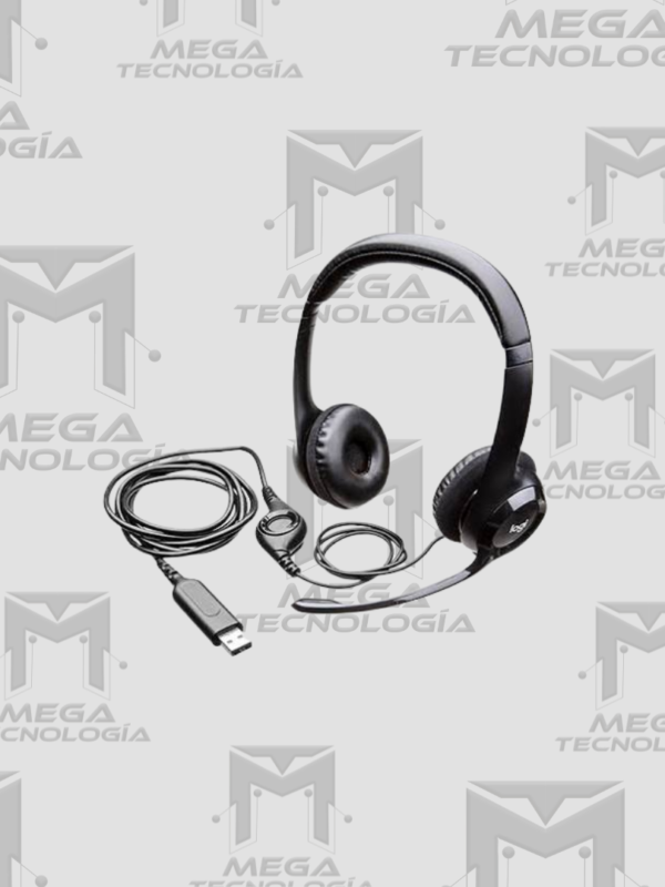 7 AUDIFONO CON MICROFONO LOGITECH H390 USB-C NOISE CANCELLING MIDNIGHT NEGRO (981-001575)