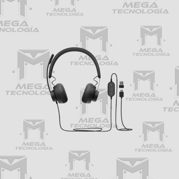 AUDIFONO CON MICROFONO LOGITECH B2B ZONE WIRED USB/USB-C TEAMS NEGRO (981-000871)