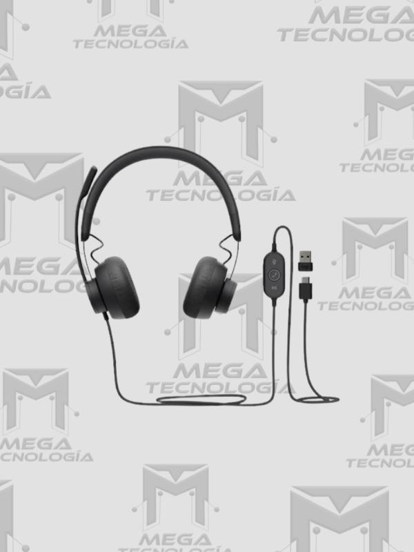 AUDIFONO CON MICROFONO LOGITECH B2B ZONE WIRED USB/USB-C TEAMS NEGRO (981-000871)