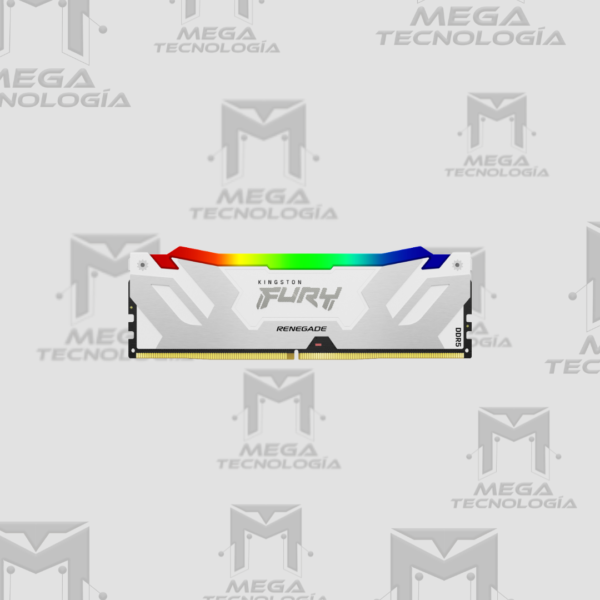 MEMORIA RAM KINGSTON FURY RENEGADE RGB BLANCO DIMM 32GB DDR5 6400 (KF564C32RWA-32)