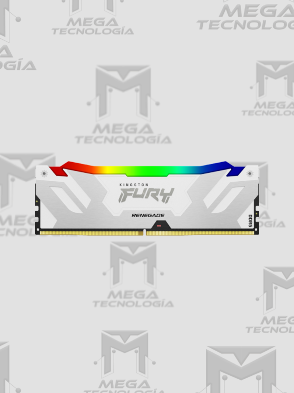 MEMORIA RAM KINGSTON FURY RENEGADE RGB BLANCO DIMM 32GB DDR5 6400 (KF564C32RWA-32)