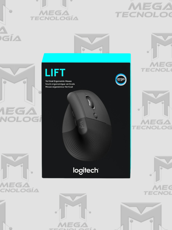 MOUSE LOGITECH LIFT VERTICAL ERGONOMIC INALAMBRICO/BLUETOOTH NEGRO (910-006466)