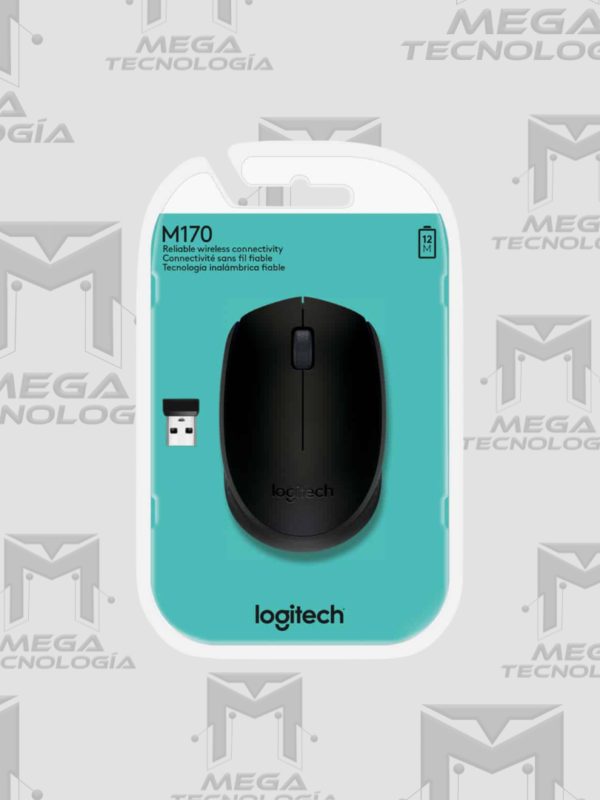 5 MOUSE LOGITECH M170 INALAMBRICO NEGRO (910-004940)