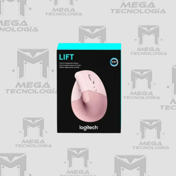 5 MOUSE LOGITECH LIFT VERTICAL ERGONOMIC INALAMBRICO/BLUETOOTH ROSA (910-006472)
