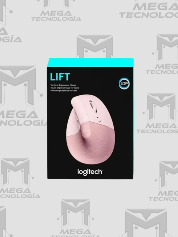 MOUSE LOGITECH LIFT VERTICAL ERGONOMIC INALAMBRICO/BLUETOOTH ROSA (910-006472)
