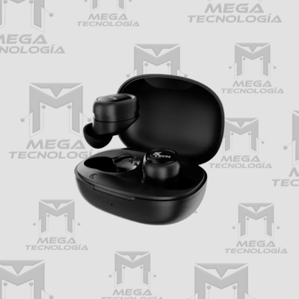 6 AUDIFONO CON MICROFONO XTECH XOUND TRUE INALAMBRICO BLUETOOTH NEGRO (XTH-701)
