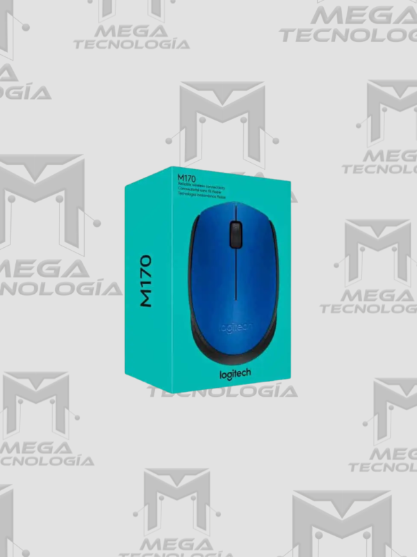 7 MOUSE LOGITECH M170 INALAMBRICO AZUL (910-004800)