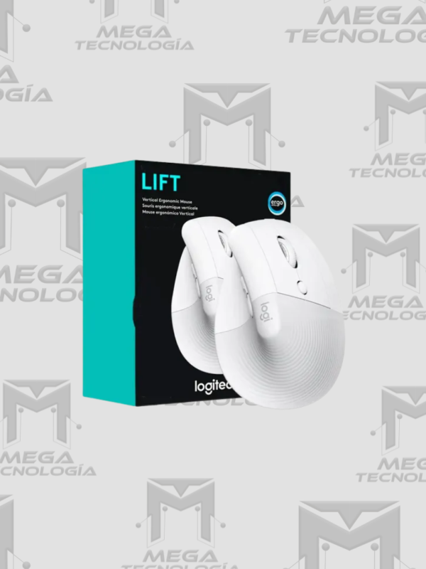 MOUSE LOGITECH LIFT VERTICAL ERGONOMIC INALAMBRICO/BLUETOOTH BLANCO (910-006469)